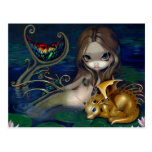 "Mermaid with a Golden Dragon" Postcard postcards