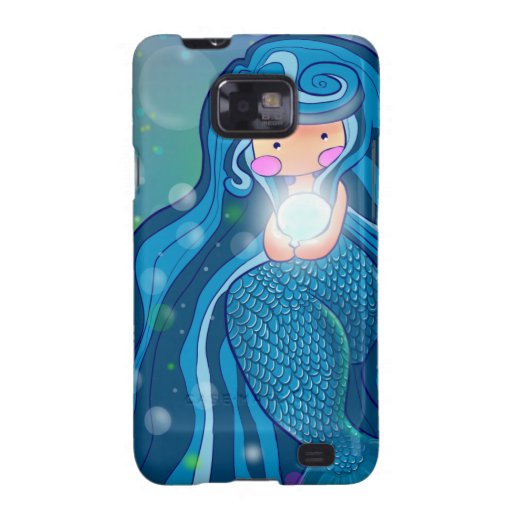Mermaid with bright pearl Samsung Galaxy Case