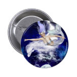 Mermaid with Dolphin Button