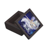 Mermaid with Dolphin Small Gift Box Premium Trinket Box