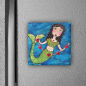 Mermaid With Hearts magnets by artbymar Mermaid With Hearts magnets