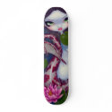 Mermaid With Pink Lotus Skateboard by strangeling Mermaid With Pink Lotus Skateboard