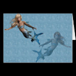 Mermaids 2 greeting cards