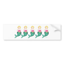 Mermaids Bumper Stickers bumper stickers by ginyhogan Mermaids Bumper Stickers bumper stickers