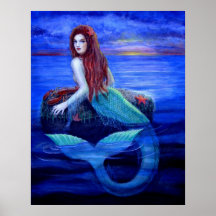 "Mermaid's Dinner" Poster