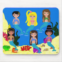 Mermaids from around the World-Mousepad