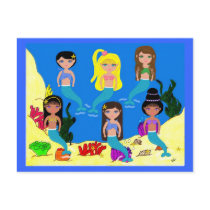 Mermaids from around the World Postcard