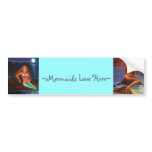 Mermaids Live Here Bumper Sticker bumper stickers