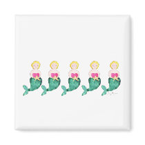 Mermaids Magnet by ginyhogan Mermaids Magnet