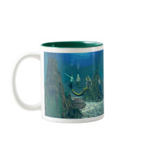 Mermaids Mélange 1 Two-Tone Mug