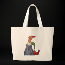 Mermaids Pearl Black Bag