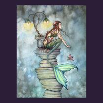 Mermaid's Perch Poster by Molly Harrison posters