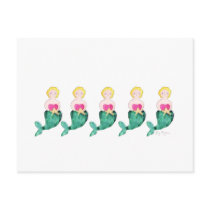 Mermaids Postcard by ginyhogan Mermaids Postcard