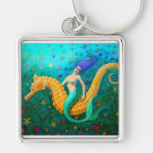 Mermaid's Ride- Seahorse Key Chains