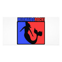 Mermaids Rock! photo cards by designs_that_rock Mermaids Rock! photo cards