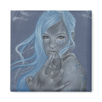 Mermaid's Touch Magnet by katerinaart Mermaid's Touch Magnet
