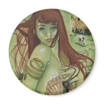Mermaid's Treasure Magnet by katerinaart Mermaid's Treasure Magnet