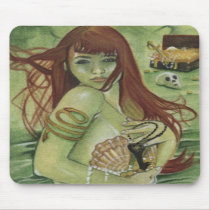 Mermaid's Treasure Mousepad by katerinaart Mermaid's Treasure Mousepad