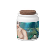 Merman Candy Jar