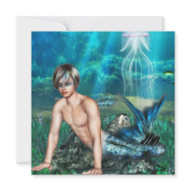 Merman Invitations