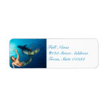 Merman with Shark Mailing Labels