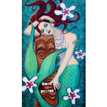 Mermiad's Tiki God mousepad