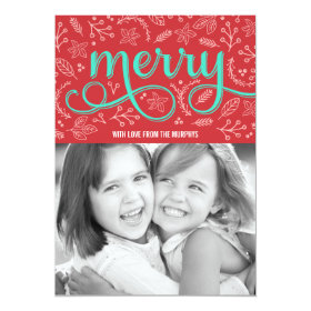 Merrily Illustrated Holiday Photo Cards