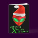 Merry Alien Xmas Files Card by MidnightDreamer Merry Alien Xmas Files Card