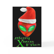 Merry Alien Xmas Files Card