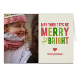 Merry and Bright Holiday Photo Card