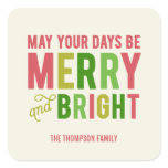 Merry and Bright Holiday Stickers/Envelope Seal stickers