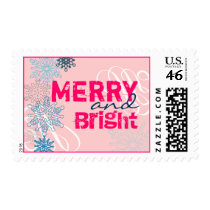 Merry and Bright Snowflake stamp