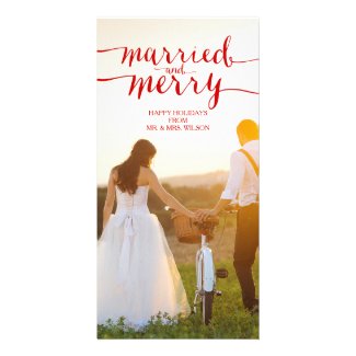 MERRY AND MARRIED | HOLIDAY PHOTO CARD
