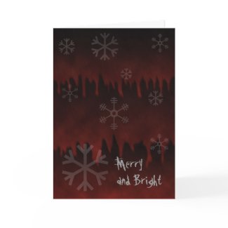 Merry and Not So Bright Goth Holiday Card