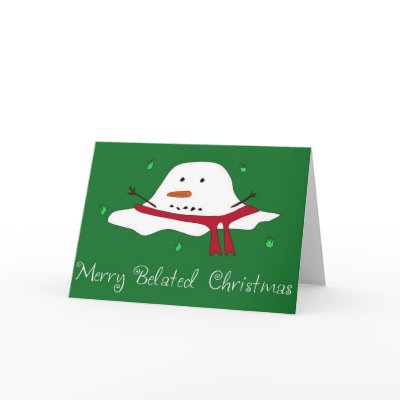 Merry Belated Christmas card
