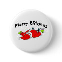 Merry Blitzmas Drunk Santa buttons by CelebrationZazzle Merry Blitzmas Drunk Santa buttons