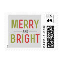 Merry & Bright Christmas Holiday Stamps