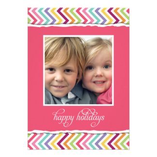 Merry & Bright Double Sided Holiday Photo Card