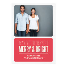 MERRY & BRIGHT | HOLIDAY PHOTO CARD