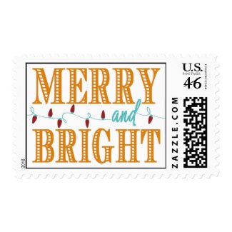 Merry & Bright Holiday Postage