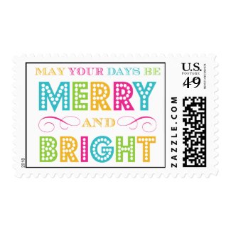 Merry & Bright (Today's Best Award) Postage Stamp