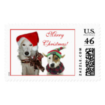 Merry Canine Christmas postage by dpoage Merry Canine Christmas postage