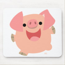 Merry Cartoon Pig mousepad
