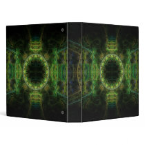"Merry Chameleon" Fractal Art Vinyl Binder