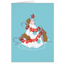 Merry Cheesemas Holiday Card (PERSONALIZE IT!) cards