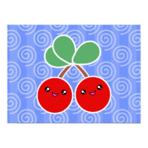Merry Cherries Kawaii Poster posters by megakawaii Merry Cherries Kawaii Poster posters