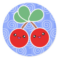 Merry Cherry Kawaii stickers by megakawaii Merry Cherry Kawaii stickers