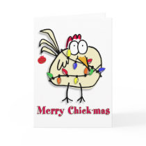 Merry Chick.mas Fun Greeting Card