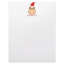 Merry Chimpmas! Christmas gifts letterhead by holidaywhimsy Merry Chimpmas! Christmas gifts letterhead
