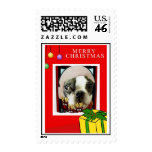MERRY CHIRSTMAS BOSTON STAMP